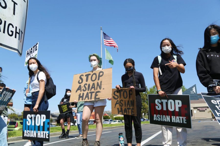 Awareness for Change club organizes Anti-AAPI hate protest, encourages community solidarity