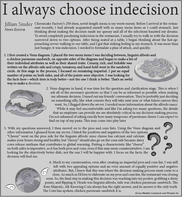 I always choose indecision