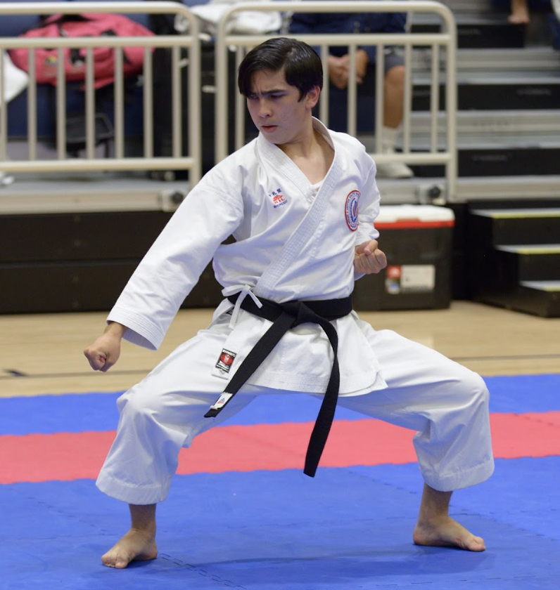 Solomon competes in karate nationally