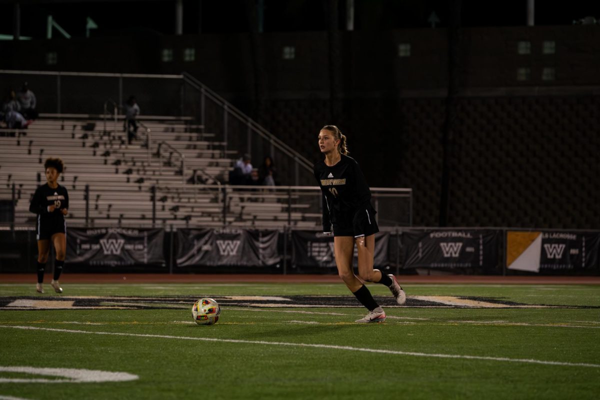 Defender Nico Jacobson (10) approaches the ball to make a pass, Dec. 9. After this game, the team won one game and tied two.
Courtesy of Leslie Davis