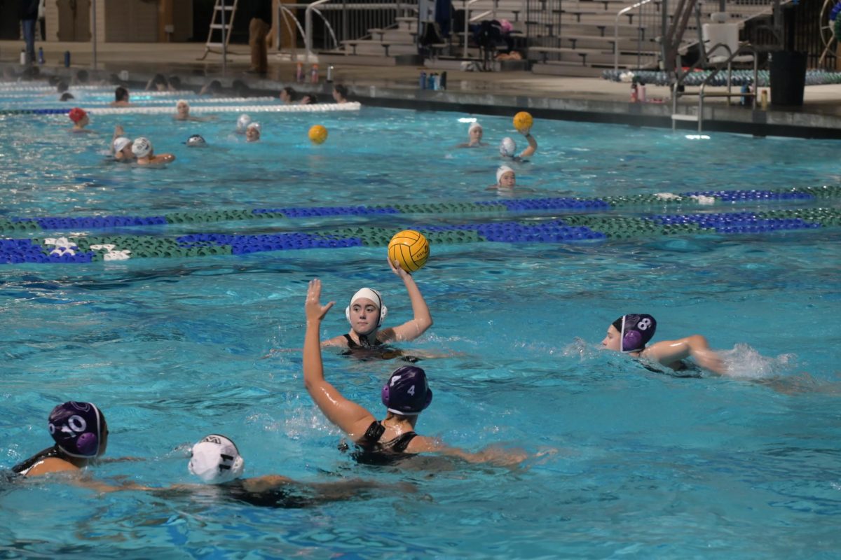 Lauren Cabaniss (10) attempts to score against Carlsbad, Jan, 15. The Wolverines underestimated the Lancers' offensive strength, leading to their loss, 16-6.