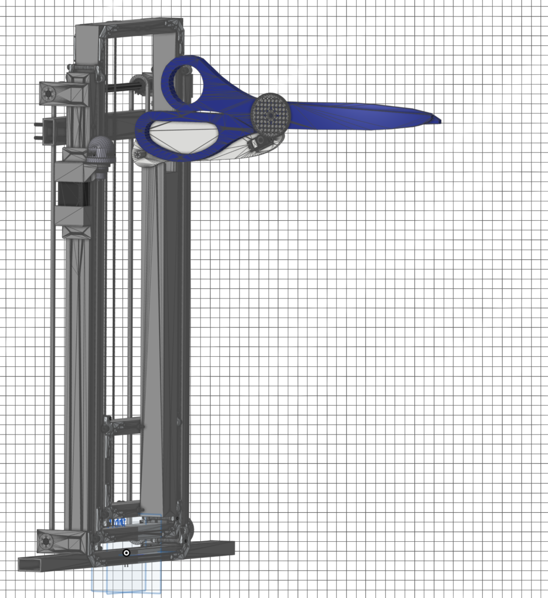 Students from Digital Electronics designed a CAD model of their robot arm. The robot was created for the CTE building's ribbon cutting ceremony today.