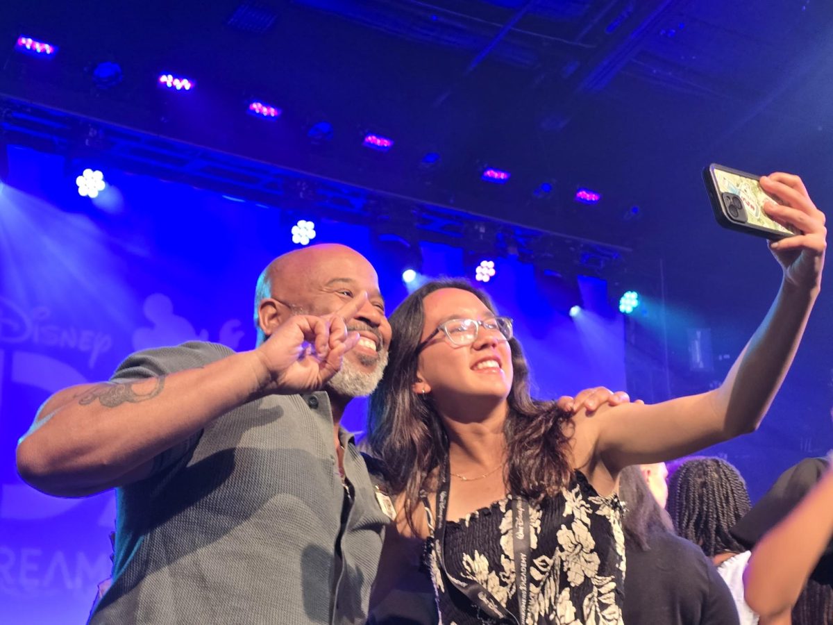 Kiana Lee (11) poses for a selfie with author Ty Allan Jackson, whom she met at the Disney Dreamers Academy, March 27. At the academy, Lee learned from accomplished mentors and developed her own plans for how she will work towards her career goals.
Courtesy of Kiana Lee